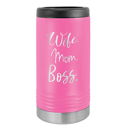 Teal Insulated Slim Can Koozies - Customized with YOUR design!